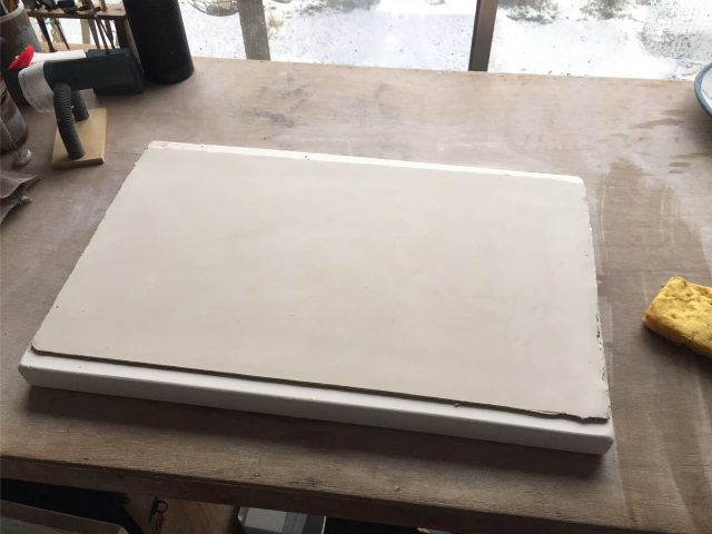 porcelain slab made on plaster bat